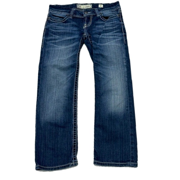 ππΈ BUCKLE BKE Stella Bootcut Jeans | 27R |β Dark Wash Stretch Denim 2000s - Picture 1 of 6